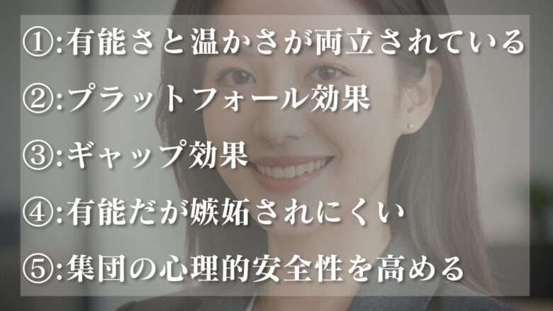 しっかりしてるけど天然な人が好かれるのも納得な理由